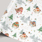 Personalised Christmas Gift Wrapping Paper, Christmas Robins Xmas Wrapping Paper for Her, for Him, Winter Robins Gift Wrap