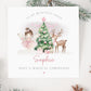 Girl's Fairy Christmas Card, Personalised Pink Christmas Card for Daughter, Granddaughter, Sister, Niece, Goddaughter, Special Little Girl