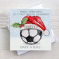 Football Christmas Card, Personalised Football Christmas Card for Son, Grandson, Brother, Nephew, Godson, Special Little Boy