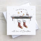 Merry Christmas to Both of You, Personalised Xmas Card for a Special Couple, to Both of You with Love at Christmas, Personalised Stockings