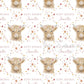 Highland Cow Birthday Gift Wrapping Paper for Her, Personalised Highland Cow and Wildflowers Birthday Gift Wrap - Any Age Birthday Gift Wrap