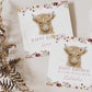 Highland Cow Birthday Gift Wrapping Paper for Her, Personalised Highland Cow and Wildflowers Birthday Gift Wrap - Any Age Birthday Gift Wrap