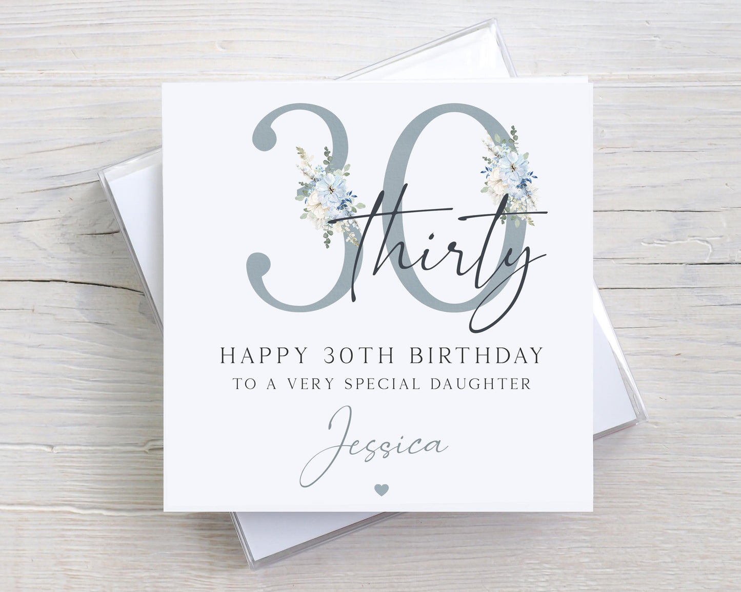 Personalised Milestone Birthday Card, 30th 40th 50th 60th 70th 80th Any Age Birthday Card for Mum, Daughter, Granddaughter, Sister, Friend