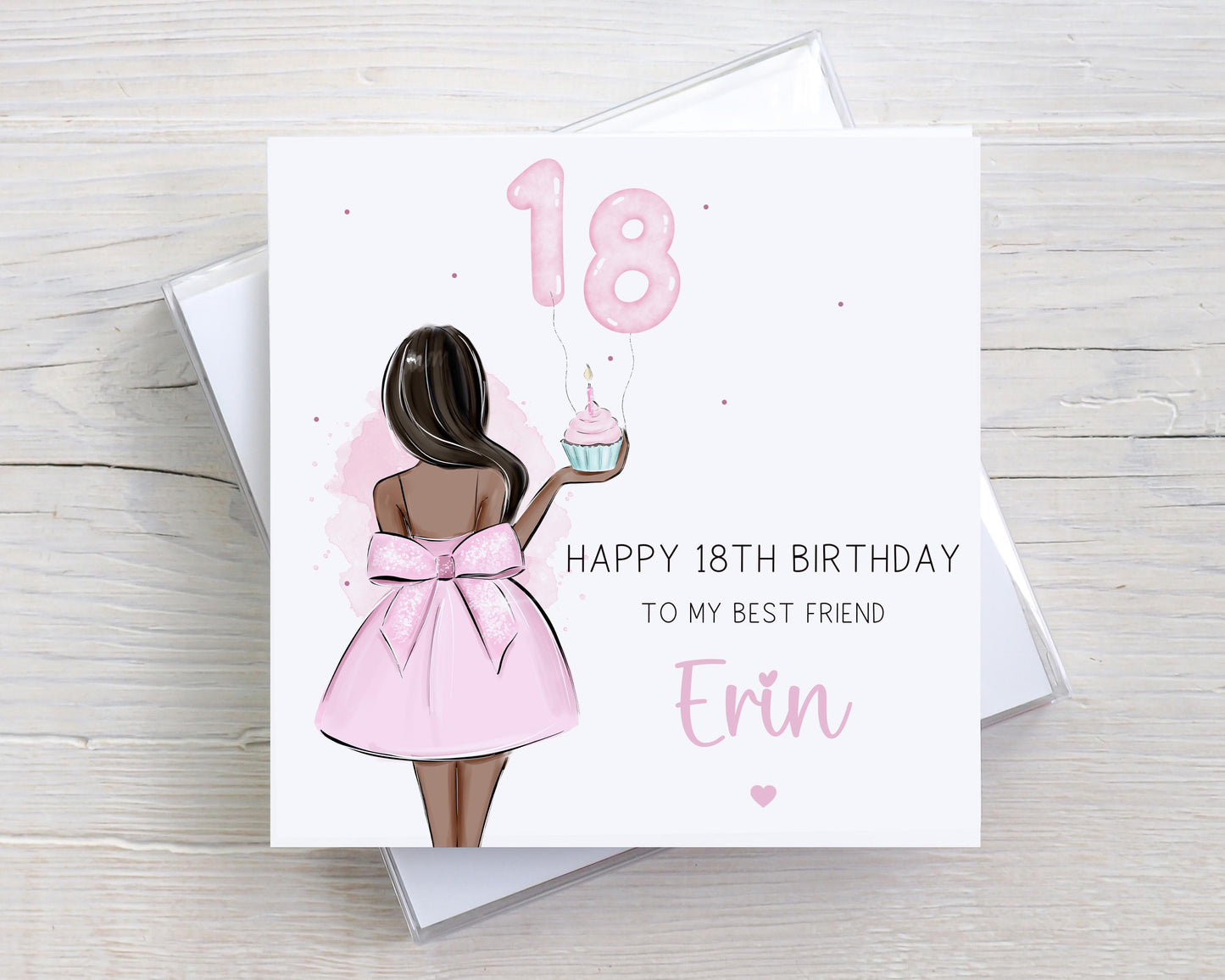 Personalised Milestone Birthday Card, Custom 16th 18th 21st 30th Birthday Card for Daughter, Granddaughter, Sister, Niece, Friend