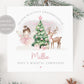 Girl's Fairy Christmas Card, Personalised Pink Christmas Card for Daughter, Granddaughter, Sister, Niece, Goddaughter, Special Little Girl