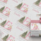 Girl's Christmas Gift Wrapping Paper, Personalised Girl's Christmas Wrapping Paper, Pink Bunny Ballerina Gift Wrap for Her, Pink Christmas