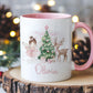 Personalised Pink Fairy Christmas Mug, Christmas Movie Mug, Hot Chocolate Mug, Christmas Eve Box Filler, Stocking Filler, Xmas Gift for Girl