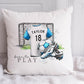 Personalised Football Cushion, Boys & Girls Football Gift, Kids Bedroom Decor, Kids Football Pillow, Name and Number on Shirt, Colour Choice