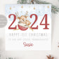 Baby Girl's First Christmas Card, Personalised Girls 1st Christmas Card for Daughter, Granddaughter, Niece, Goddaughter, 1st Christmas 2024