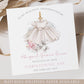 Girl's Christening Card, Baptism Card, Naming Day Card Personalised for Daughter, Granddaughter, Goddaughter, Niece, Special Little Girl