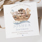 Personalised Girl's & Boy's Noah's Ark Christening/Baptism Card