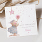 Birthday Card for Girls, Personalised 2nd Birthday Card, 3rd, 4th Any Age Birthday Card for Daughter, Granddaughter, Niece, Cute Teddy Bear