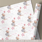 Girl's Birthday Gift Wrapping Paper, Personalised 2nd, 3rd, 4th Any Age Birthday Gift Wrap & Card for Daughter, Granddaughter, Niece, Girls