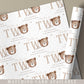Second Birthday Gift Wrapping Paper, Personalised 2nd Birthday Gift Wrap & Card for Son, Grandson, Nephew, Godson, Boys, Teddy Bear Two Cute