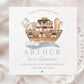 Personalised Girl's & Boy's Noah's Ark Christening/Baptism Card