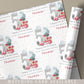 Fire Engine Birthday Gift Wrapping Paper, Personalised 2nd, 3rd, 4th Any Age Fire Engine Birthday Gift Wrap & Card for Son, Grandson, Nephew