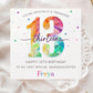 13th Birthday Card for Girls, Personalised Happy 13th Birthday Card Gift Wrap for Daughter, Granddaughter, Sister, Niece, Official Teenager