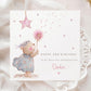 Girl's Birthday Gift Wrapping Paper, Personalised 2nd, 3rd, 4th Any Age Birthday Gift Wrap & Card for Daughter, Granddaughter, Niece, Girls