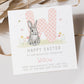 Easter Gift Wrapping Paper for Girls, Personalised Easter Rabbit Gift Wrap for Daughter, Granddaughter, Niece, Happy Easter Bunny Gift Wrap