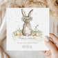 Personalised Easter Card, Cute Bunny Easter Card for Girls, Daughter, Granddaughter, Niece, Goddaughter Any Relation, Happy Easter Gift Card