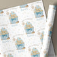 Dog Birthday Gift Wrapping Paper, Personalised Happy Woofday Gift Wrap for the Dog, Pink or Blue Pupcake Pet Birthday Gift Wrap for Any Age