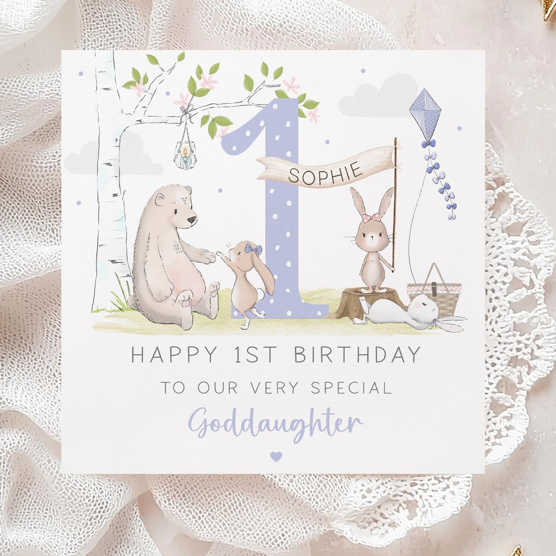 Girl's Birthday Gift Wrapping Paper, Personalised 1st, 2nd, 3rd, 4th Any Age Birthday Gift Wrap for Daughter, Granddaughter, Niece, Sister