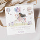 Princess and Unicorn Birthday Gift Wrapping Paper, Personalised for 3rd, 4th, 5th, 6th Any Age Birthday, Girls Happy Birthday Gift Wrap