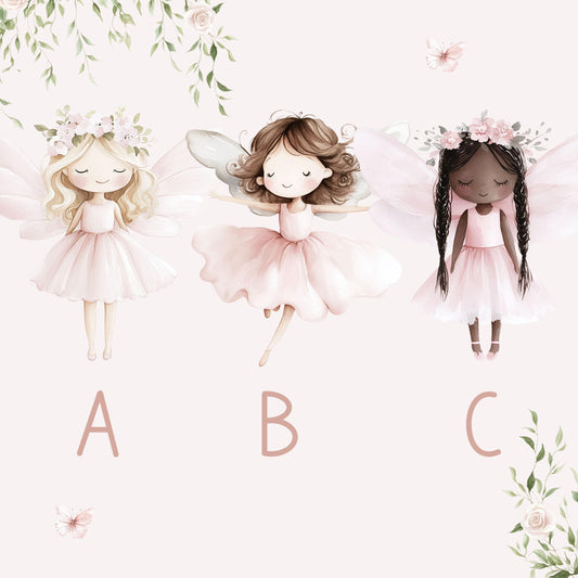 Woodland Fairy Birthday Gift Wrapping Paper, Personalised 2nd Birthday Fairy Gift Wrap for Daughter, Granddaughter, Niece, Age 2 Gift Wrap