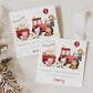 Red Tractor Birthday Gift Wrapping Paper, Personalised 1st, 2nd, 3rd, 4th Any Age Farm Animals Birthday Gift Wrap for Son, Grandson, Nephew
