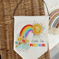 Personalised Teacher Classroom Sign, Classroom Door Sign, Hanging Linen Pennant, Thank You Gift for Teacher, for Nursery, Preschool Staff