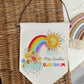 Personalised Teacher Classroom Sign, Classroom Door Sign, Hanging Linen Pennant, Thank You Gift for Teacher, for Nursery, Preschool Staff