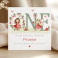 Berry First Birthday Card, Personalised 1st Strawberry Birthday Card for Daughter, Granddaughter, Sister, Niece, Sweet One Year Old Card