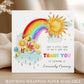 Nursery Thank You Card, Personalised Thank You Card for all Nursery, Pre-School, Daycare Staff, End of Year Thank You Gift, Nursery Leaver
