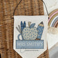Personalised Gift for Teacher, for Nursery or Preschool Staff, Classroom Sign, Door Sign, Hanging Linen Pennant, End of Year Thank You Gift