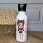 Cheerleader Water Bottle, Personalised Cheer & Dance 600ml Stainless Steel Bottle, Custom Dance Character, Cheer Class Bottle, Team Gift