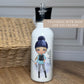 Horse Rider Water Bottle, Personalised Horse Riding 600ml Stainless Steel Bottle, Custom Character, Horse Lover Gift, Equestrian Gift
