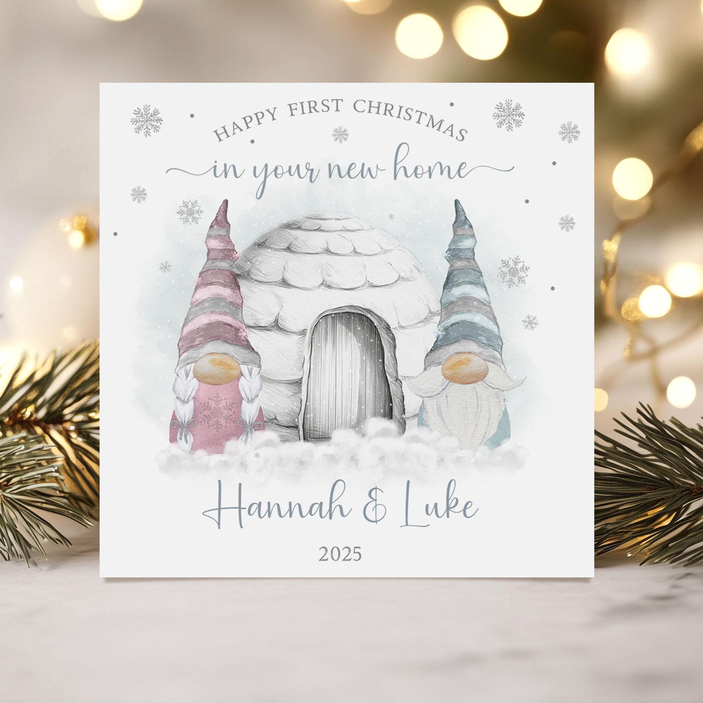 Personalised First Christmas In Your New Home Card