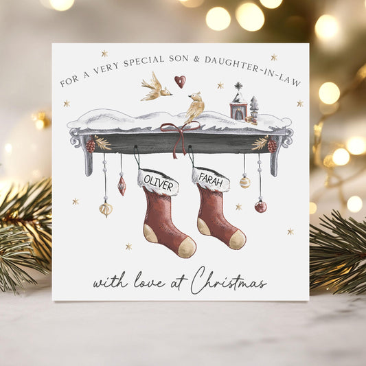 Personalised Christmas Both of You, Couple Chrismtas Card