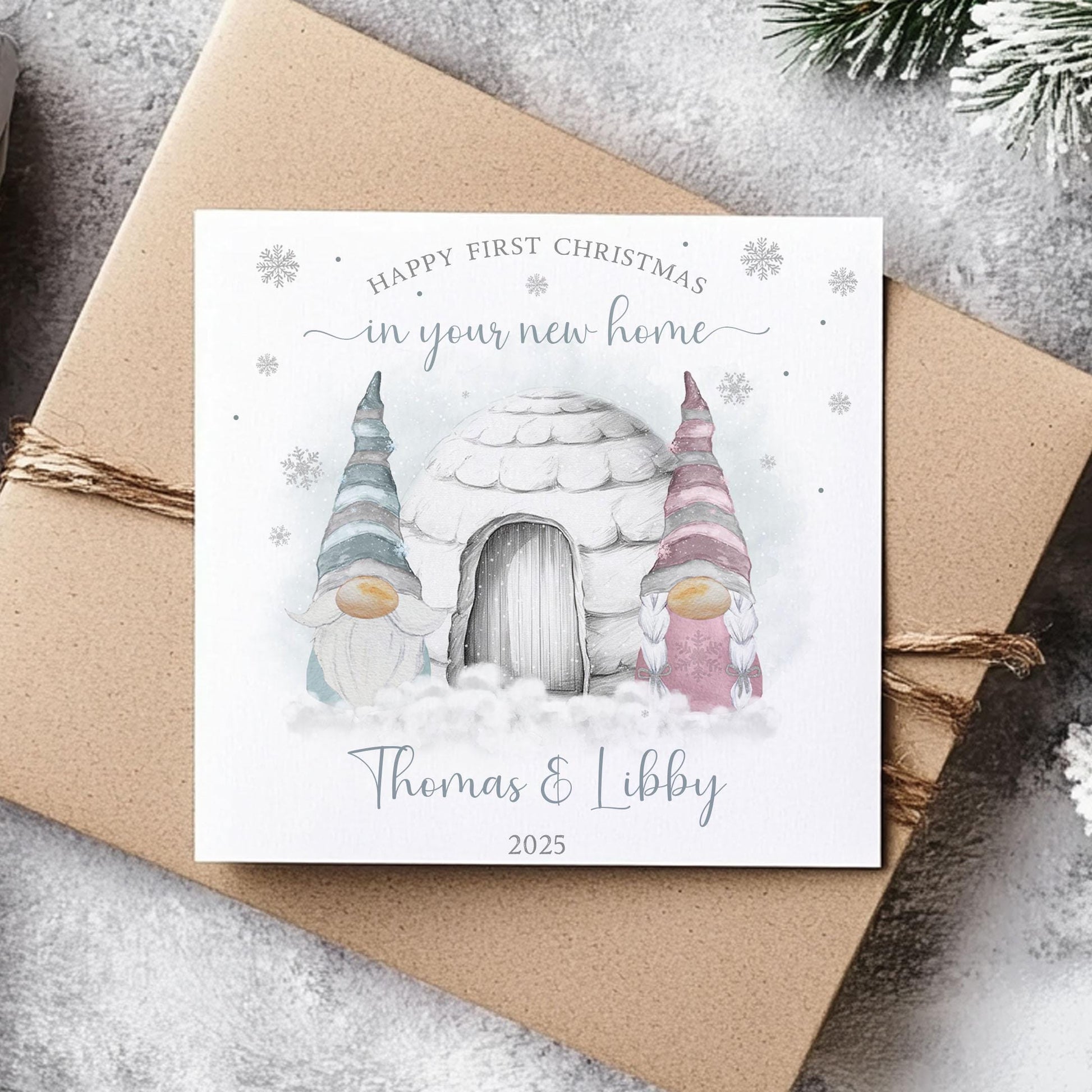 Personalised First Christmas In Your New Home Card