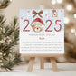 First Christmas Card for Baby Boy, Personalised Teddy Bear 1st Xmas Card for Son, Grandson, Great Grandson, Nephew, Godson, 1st Xmas 2025