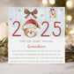 First Christmas Card for Baby Boy, Personalised Teddy Bear 1st Xmas Card for Son, Grandson, Great Grandson, Nephew, Godson, 1st Xmas 2025