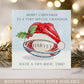 Personalised Rugby Christmas Card