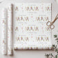 Mother's Day Wrapping Paper, Floral Letters Gift Wrap for Mum, Mam, Mom, Mummy, Mammy