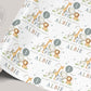 Personalised Safari Animals Birthday Gift Wrapping Paper