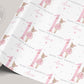 Personalised Girl's Pink 1st Birthday Gift Wrapping Paper