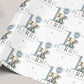 Personalised 1st Birthday Gift Wrapping Paper Blue Elephant